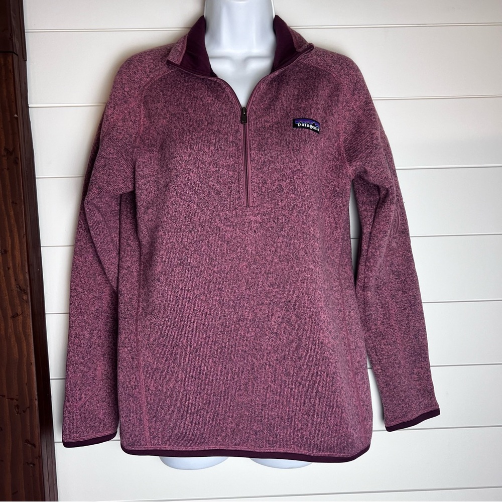 Patagonia Medium Better Sweater 1/4 Zip in Kiln Pink